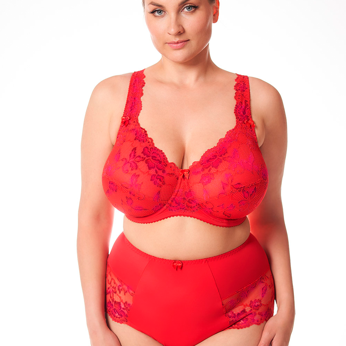 Plaisir Beate Luxury Rød Lace BH med Bøjle - Fri Fragt!