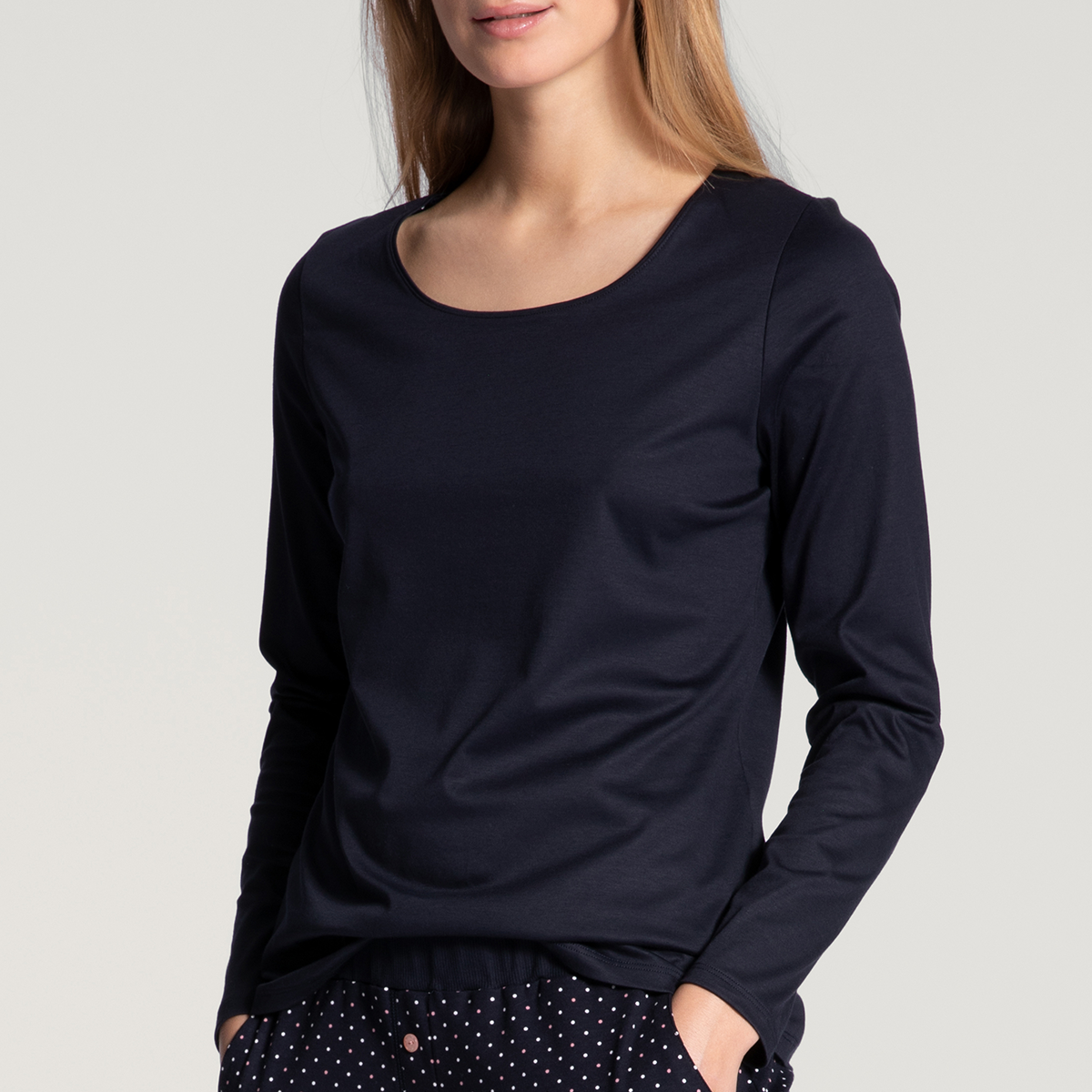 Calida Bluse i Blå - Fri Fragt og Hurtig Levering!
