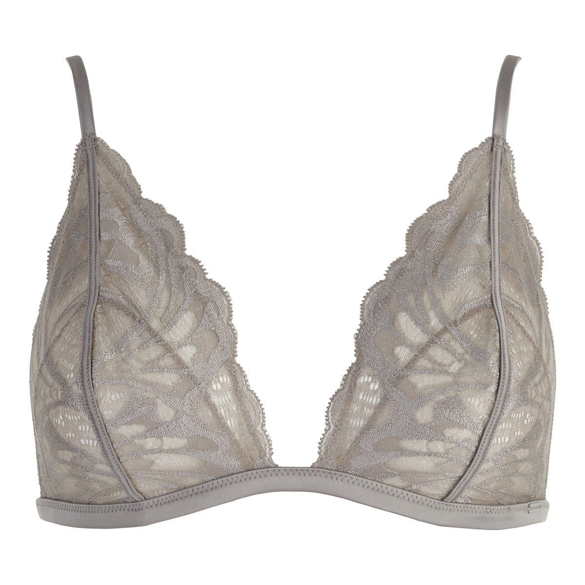 Calvin Klein Sølv Unlined Triangle BH uden bøjle
