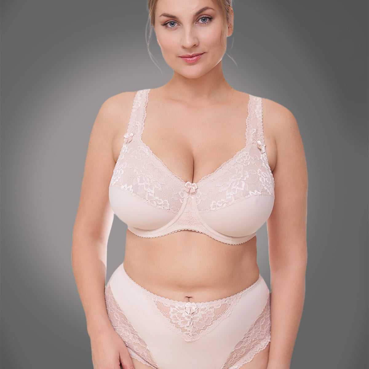 Plaisir Beate Beige BH med Bøjle - Fri Fragt!