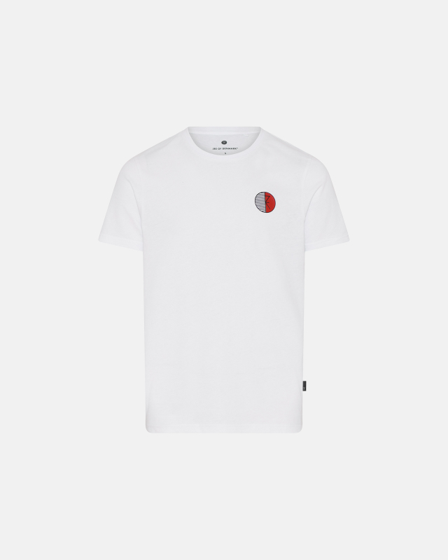 Økologisk Hvid T-shirt med O-hals fra JBS of Denmark
