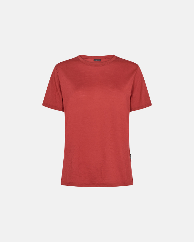 Økologisk uld T-shirt "Light" i rød - fantastisk tilbud!