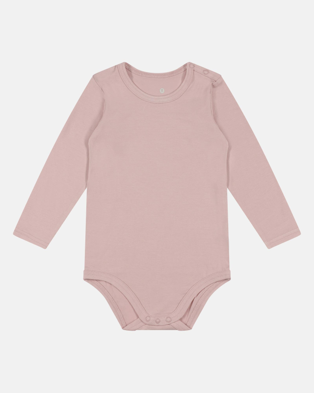 Bambus Langærmet Body til Baby i Rose - JBS of Denmark