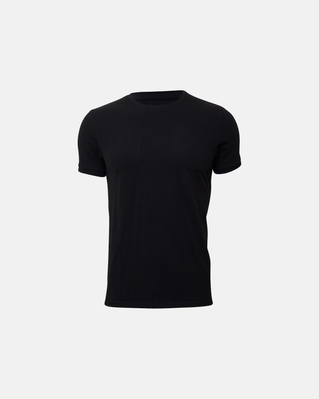 Bambus Pique T-shirt i Sort - JBS of Denmark