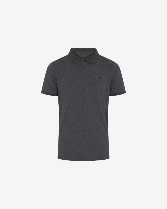 Bambus Polo T-shirt i Grå til Herre - Hurtig Levering