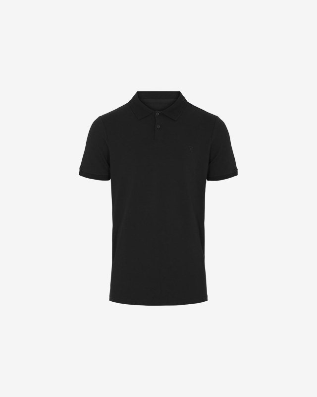 Bambus Polo Pique T-shirt i Sort - JBS of Denmark