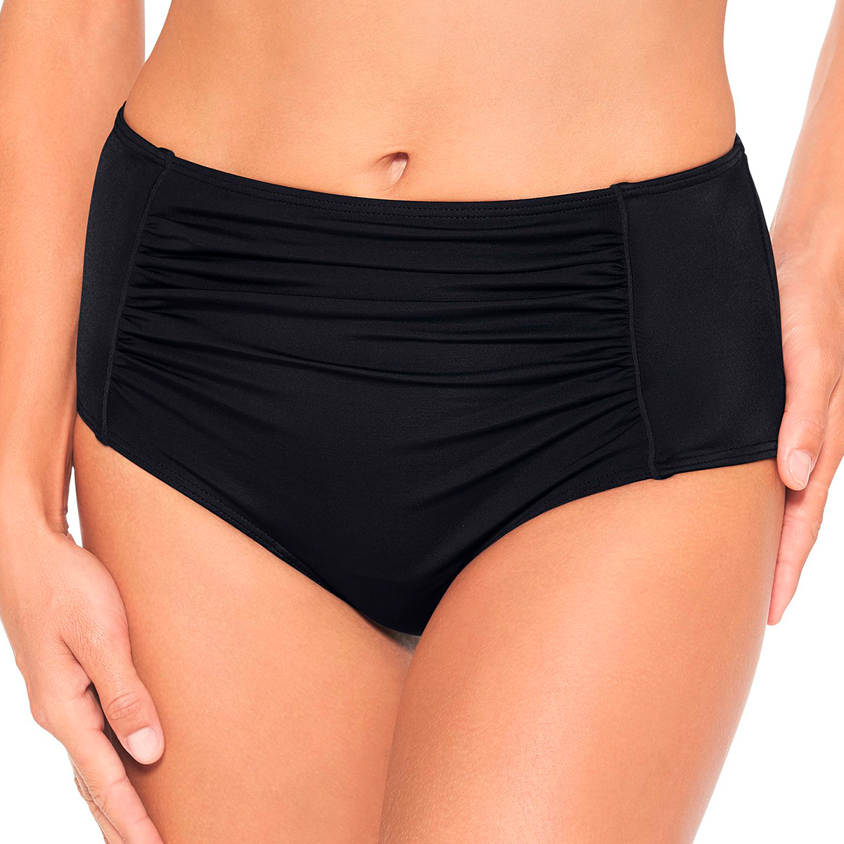 Wiki Swim Midi Shape Bikinitrusse i Sort - Fri Fragt!