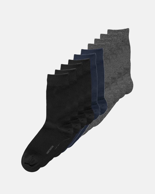 Bambus Strømper 10-Pack - Multifarvet Tilbud!