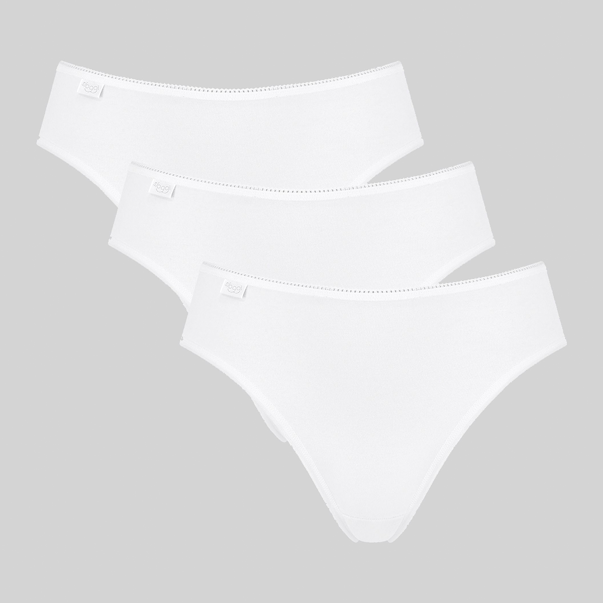 Sloggi 24/7 Cotton H 3 Pack tai trusse, hvid, Størrelse: 38, Dame
