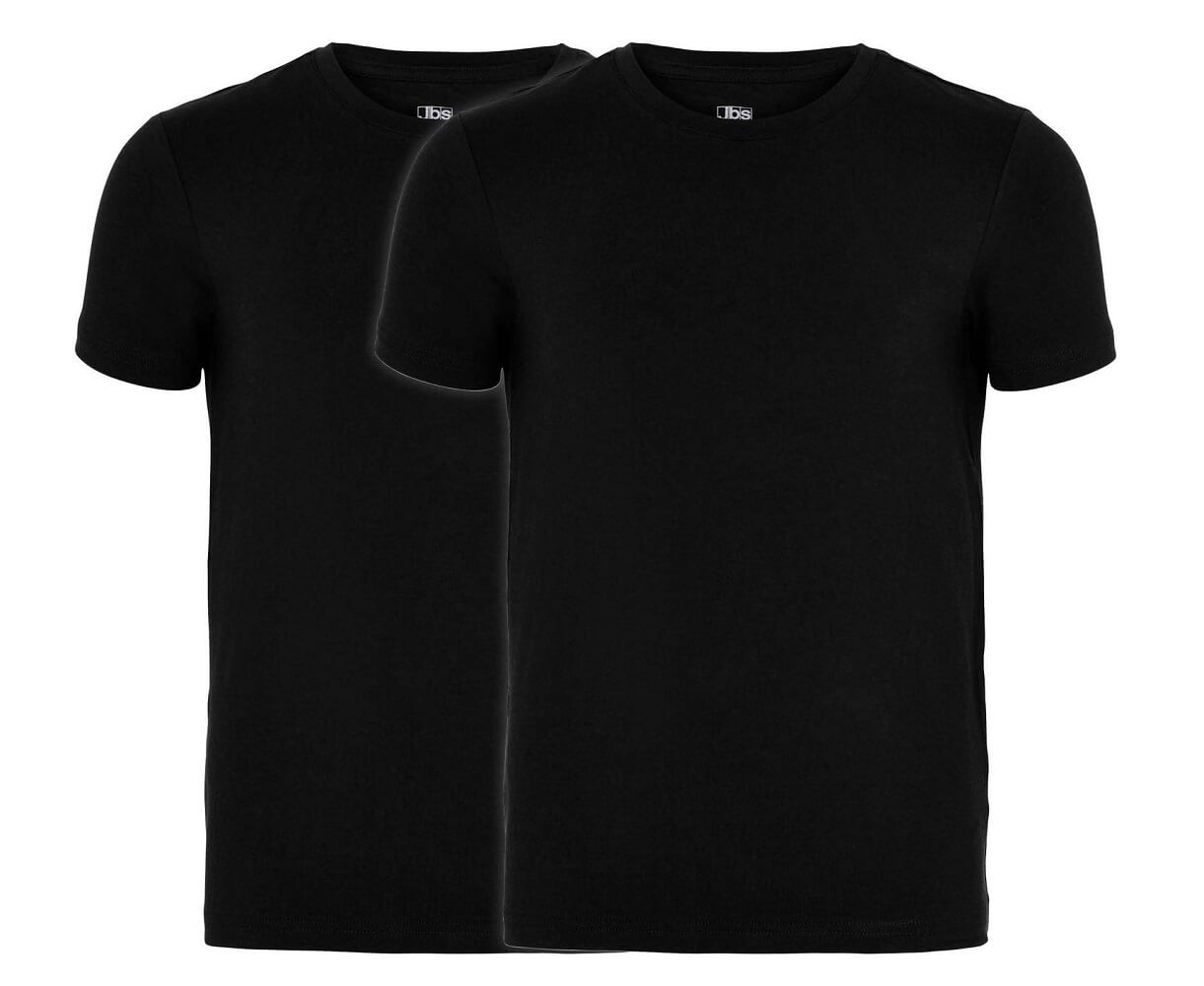 2-pak JBS bambus T-shirts til drenge, sort, str. 9-10 år