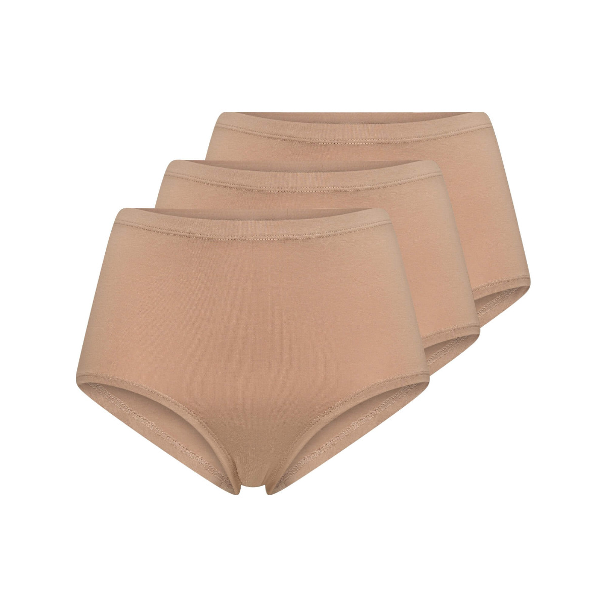 3-pak Decoy bambus maxi trusser, Beige str. 3XL