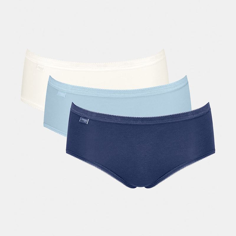 Sloggi Basic+ C3P hipster trusse, multi, Størrelse: 38, Dame