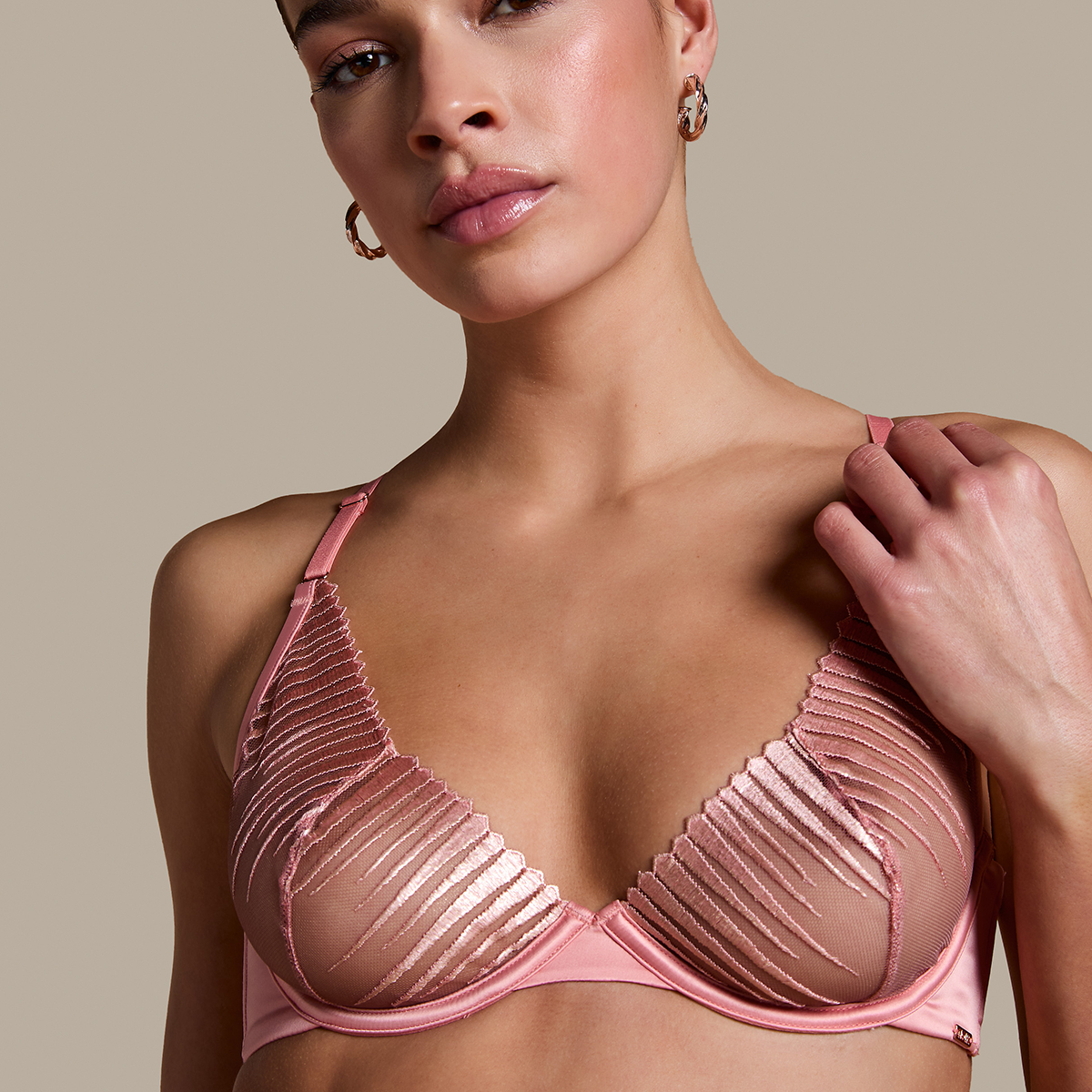Hunkemöller Alice BH med bøjle, lyserød, Størrelse: 70B, Dame