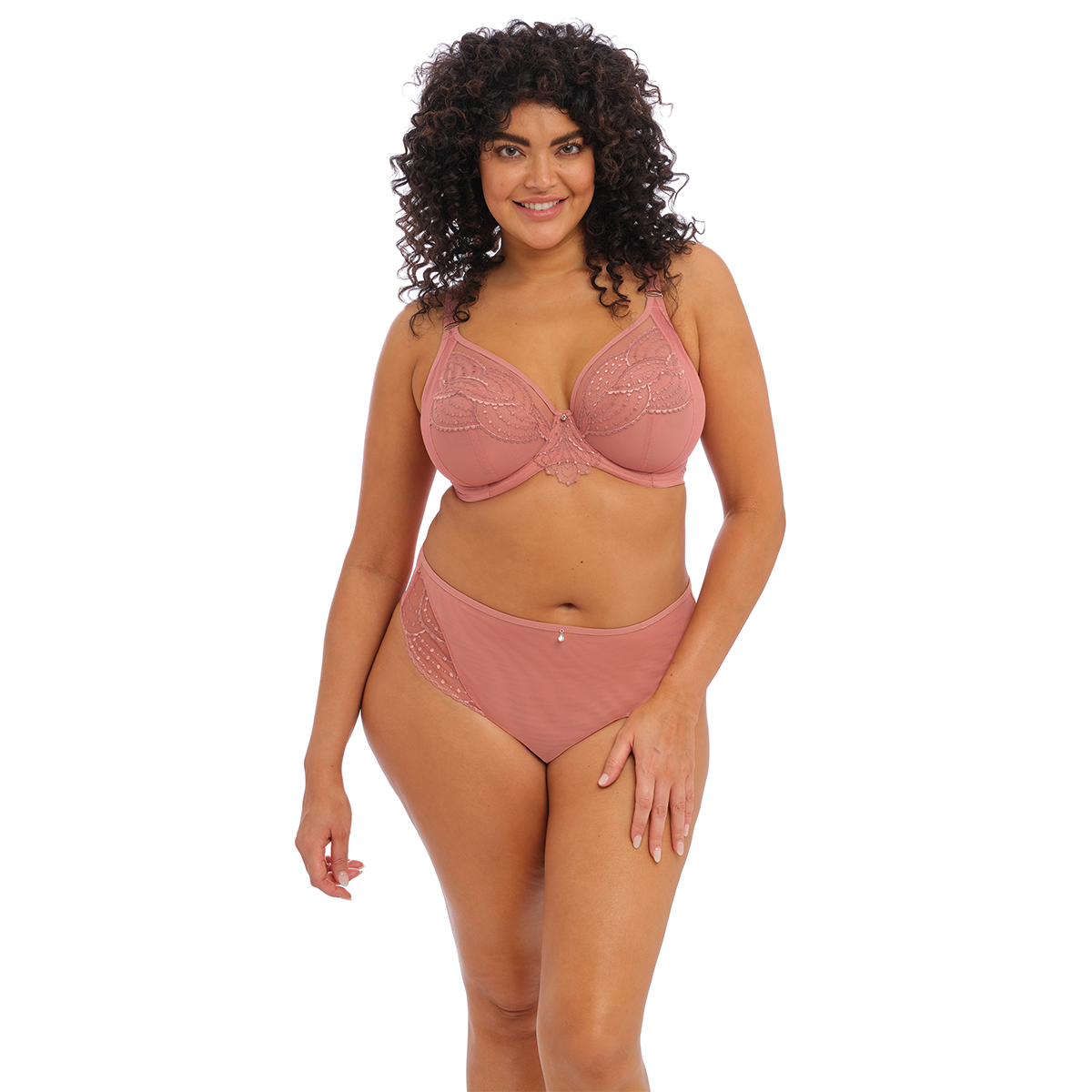 Elomi Priya maxi trusse, koralrød, Størrelse: M, Dame