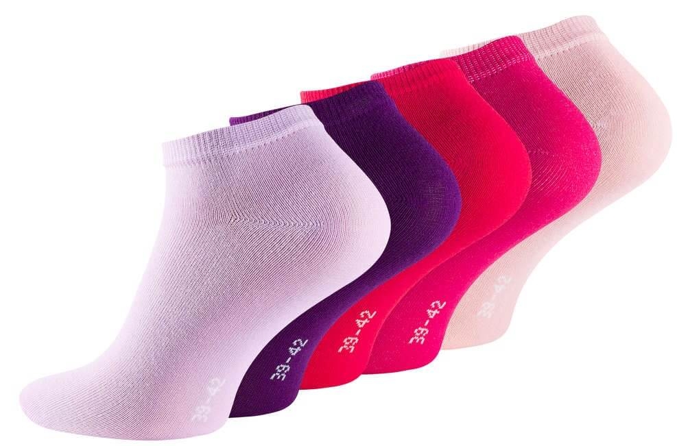 5-Pak Sneaker Socks (Korte Strømper) Rosamix - Str. 39-42