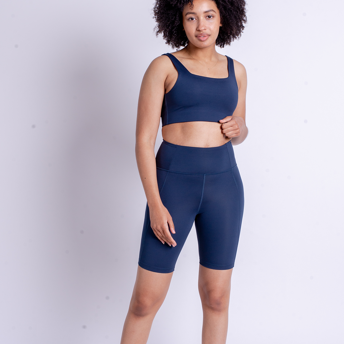 Girlfriend Collective Tommy Square sports BH, blå, Størrelse: XS, Dame