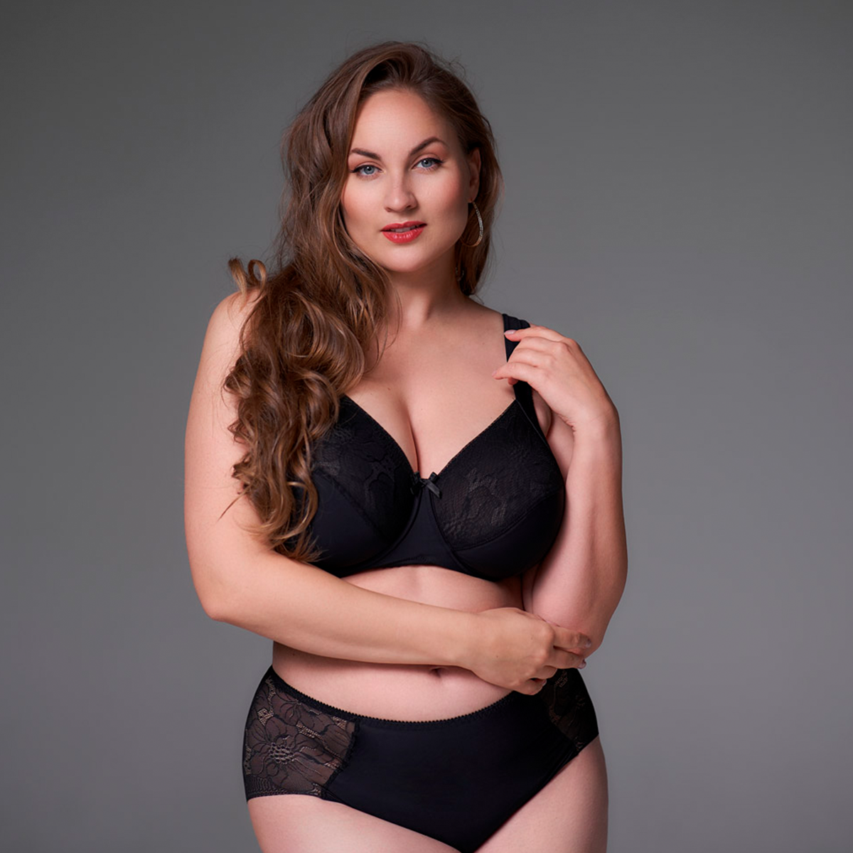 Plaisir Lisa BH med bøjle, sort, Størrelse: 80D, Dame
